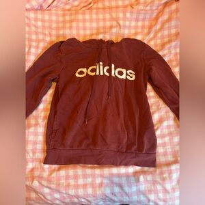 Adidas hoodie in red